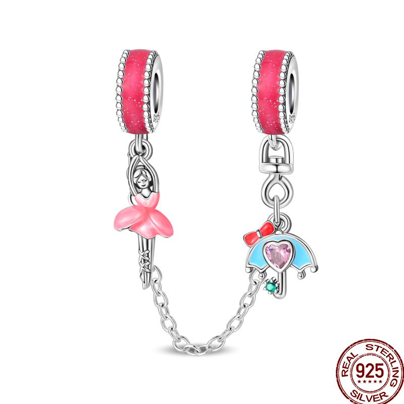 Copper Colorful Beads Youth Multi Series Shiny Inlaid Zircon Pendant Suitable For Pan Original Jewelry Gift