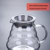 Pot de partage à café nuage en verre borosilicate élevé