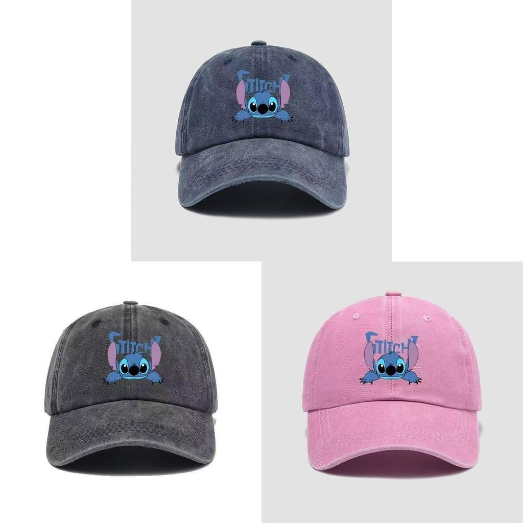 Casquette de Baseball Cartoon Stitch Avec Protection Solaire Pour un Usage Extérieur Décontracté