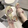 INS Spitze Freizeit Frauen Keile Mit Hohen Absätzen Frauen Schuhe Sommer Sandalen Partei Plattform High Heels Schuhe Frau