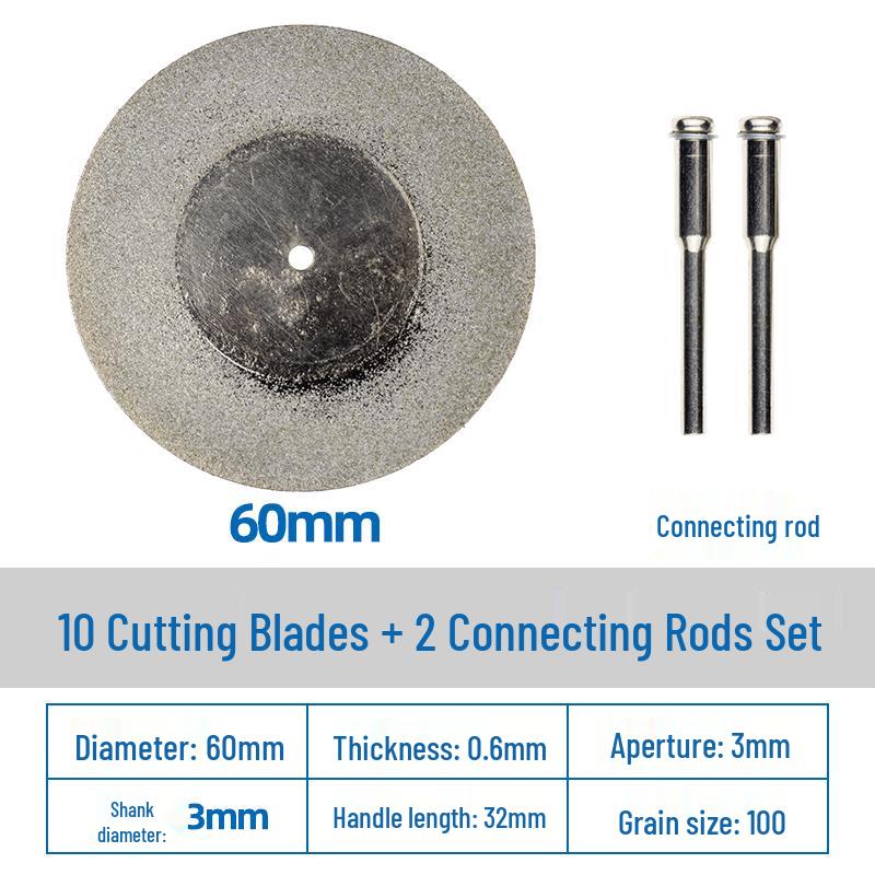 Diamond Cutting Disc for Grout, Jade, Glass, Ceramic; Seam Cleaning Blade for Hand Drill, Small Slice for Wine Bottles.