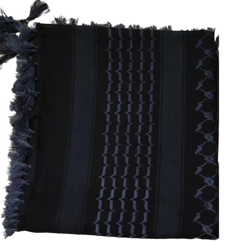 

Arab Desert Scarf, Soft and Comfortable, Suitable for Hiking, Camping, and Cycling Multipurpose Scarf Shawl 1 синій
