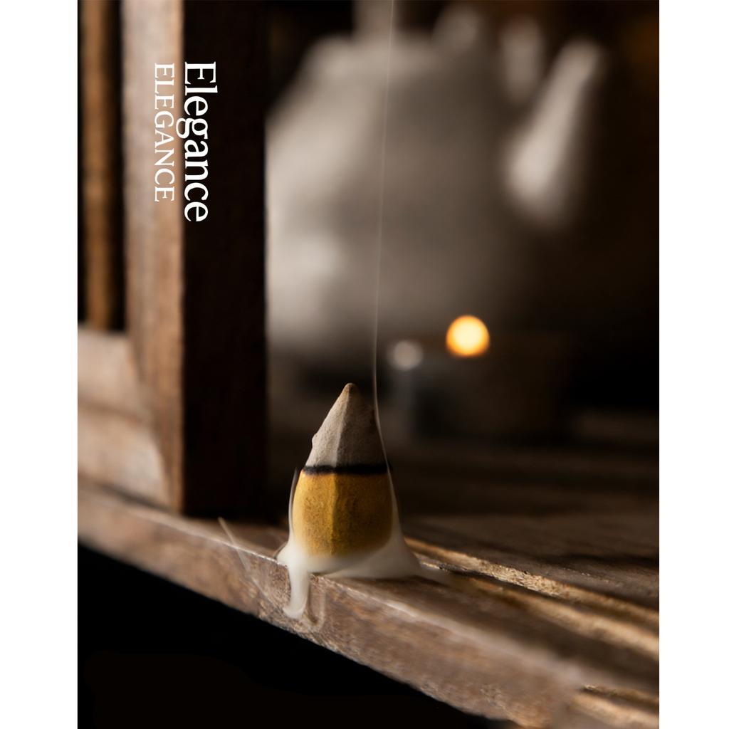 60pcs Natural Backflow Incense Tower Incense Sandalwood Agarwood Indoor Aromatherapy