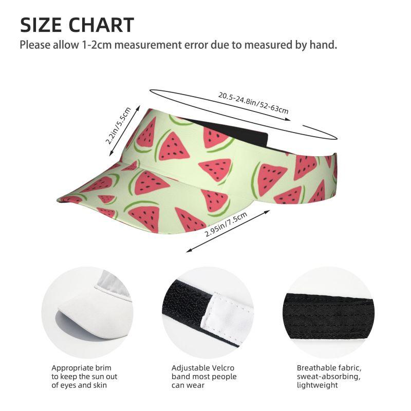 Watermelon Visor Cap Funny Sun Hat for Women Men Teens Empty Top Visor Hat for For Sports Beach Tennis Golf Running & Hiking