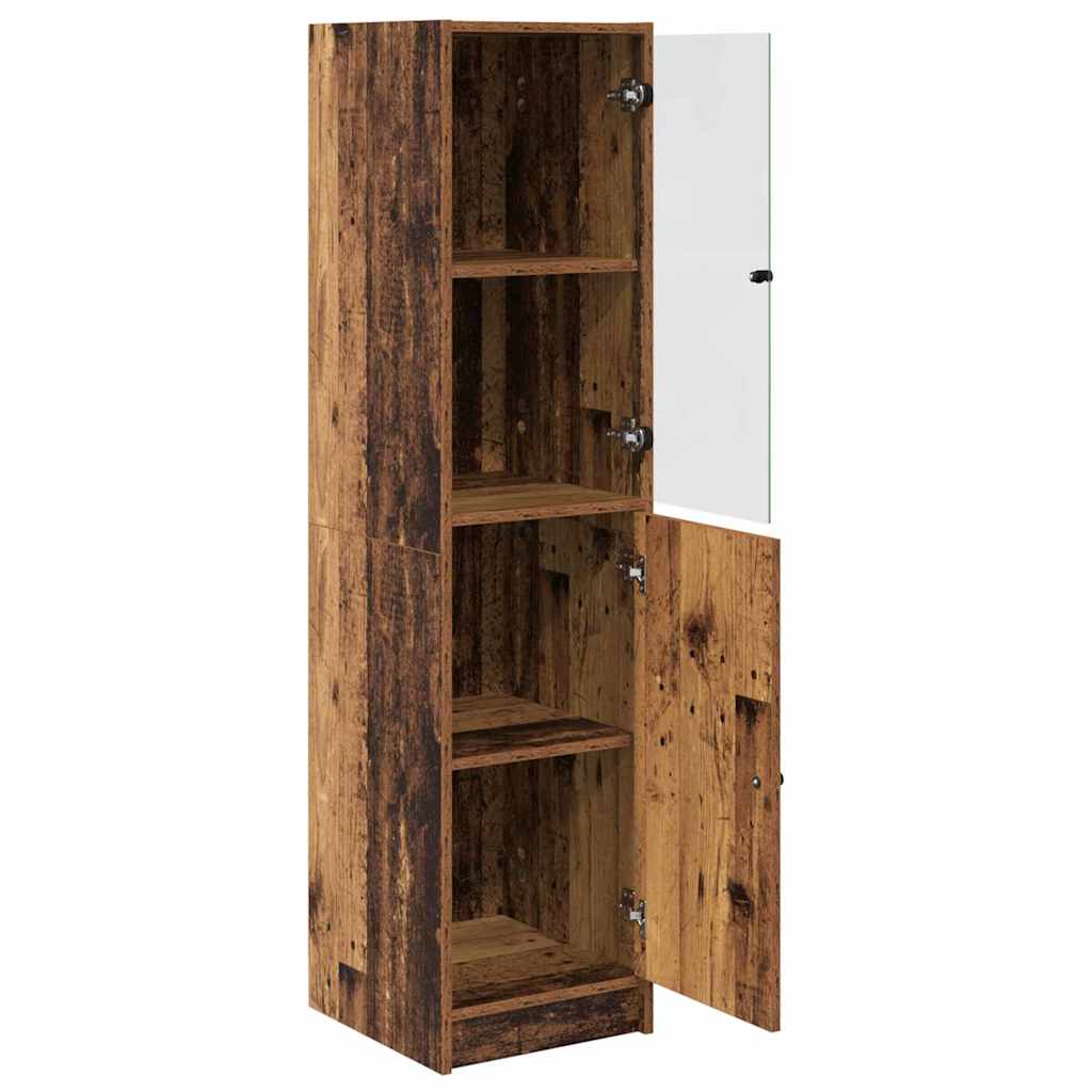 Highboard Reclaimed Wood 35 X 37 X 142 Cm Engineered Wood
