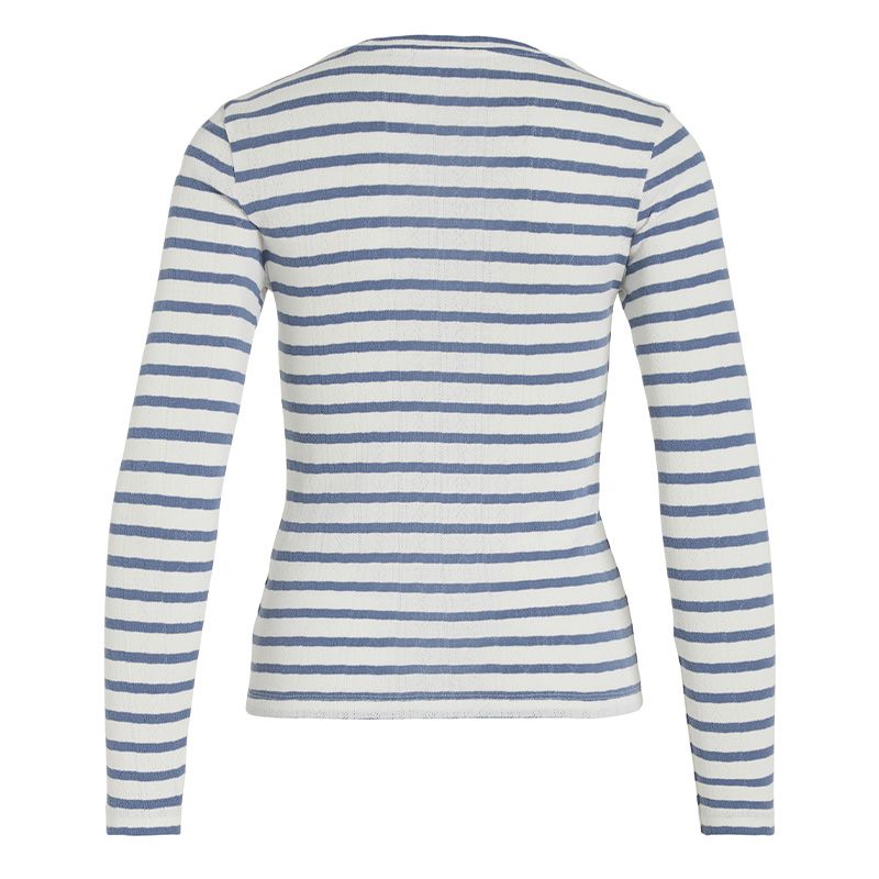 Haut col ras de cou Vivally marinière coton Femme VILA