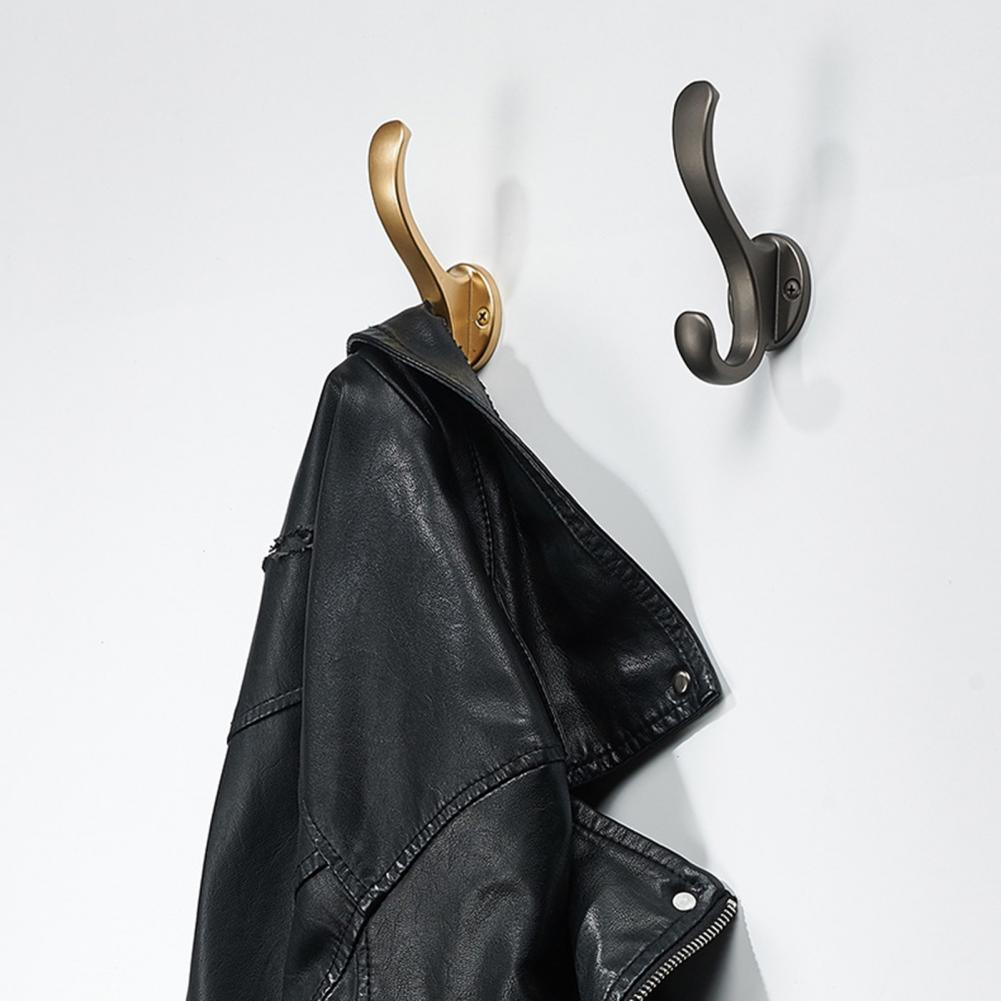 Anti-slip 1 Set Great Sturdy Structure Storage Hook Long-lasting Wall Hook Solid Color Household Supplies