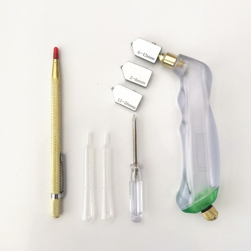 16Piece/set Professional Glass Mosaicss Cutting Tool Glass Cutters With Steel Carbide Blade For Precise Artwork Creation