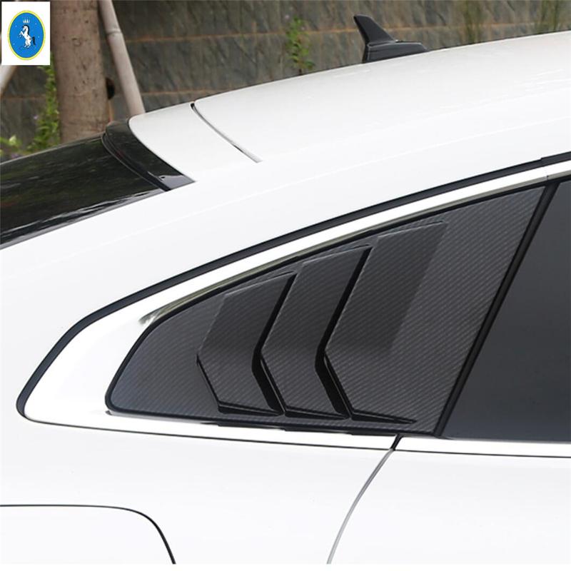 Cache-volet d'aération latérale pour lunette arrière de voiture pour Volkswagen Arteon 2018 - 2024 Fibre de Carbone / Noir Accessoires Extérieurs