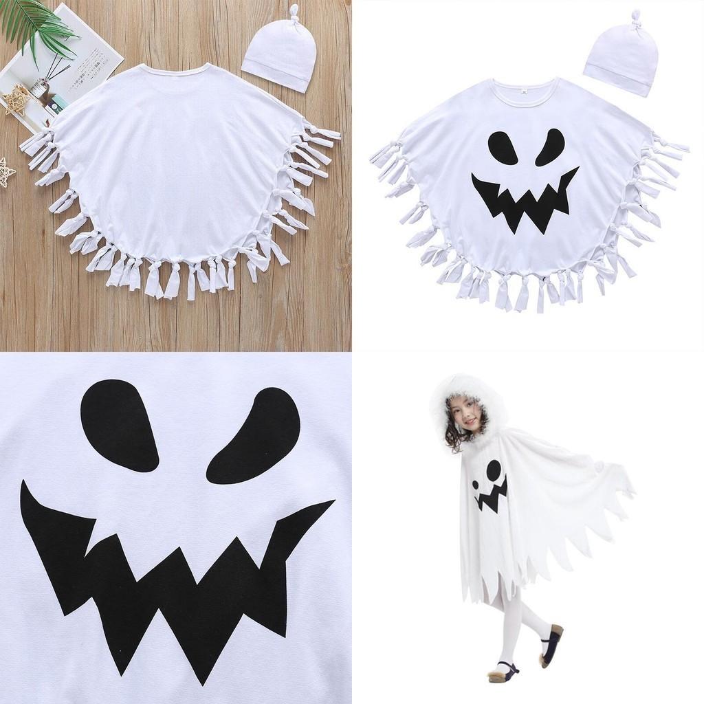 Halloween Ghost Cloak Cape For Kids Cosplay Costumes Party Role Play