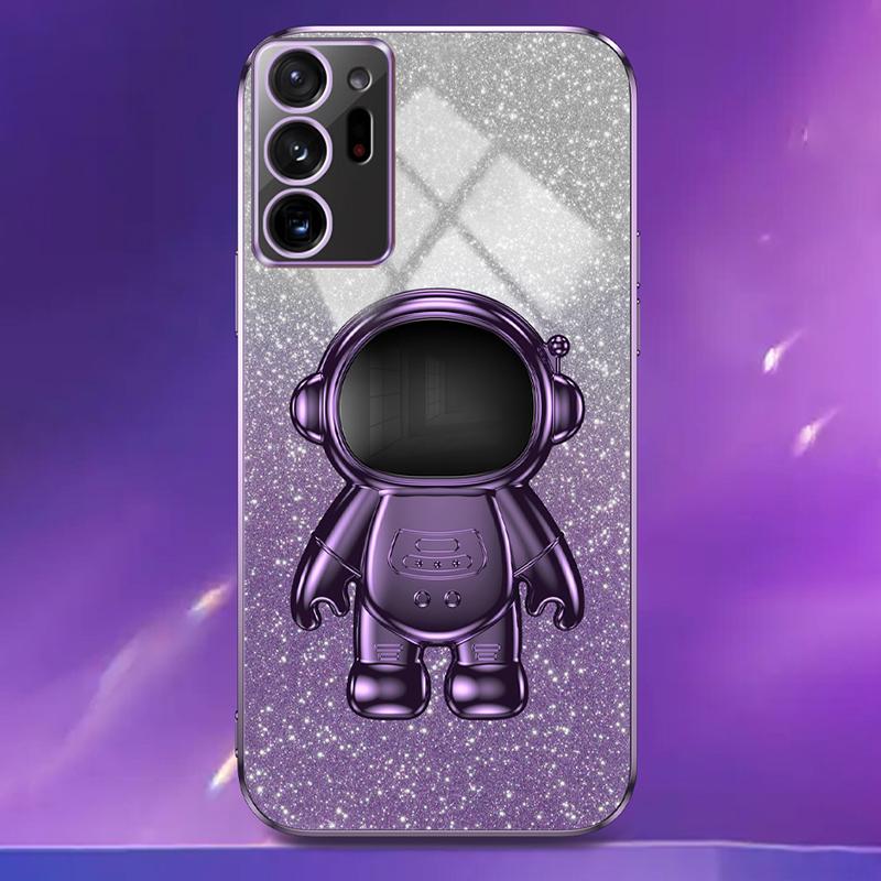 For Samsung Galaxy Note20 Ultra 5G/Note20 Ultra Astronaut Kickstand Phone Case PC+TPU Cell Phone Cover