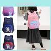 Trendy Cartoon Backpack For Kids In Grades One And Two With Comfortable Shoulder Straps And Spacious Design