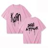 Korn Music Concert Rock Band World Tour Pure Cotton T-shirt Personalized Street Versatile 2025 Summer Fashion T-shirt