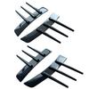 1 Paar Auto Seitenkotflügel Spoiler und Blattverkleidung mit Luftschlitzdekoration, Polierter TPU Kanarienvogel Splitter, Autostyling Zubehör