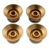 Musiclily Pro Inch Standard Reflector 2 2 for USA Les Top of Knobs, Volume, Tone, Paul/SG Guitars, Gold/Silver (Set 4)