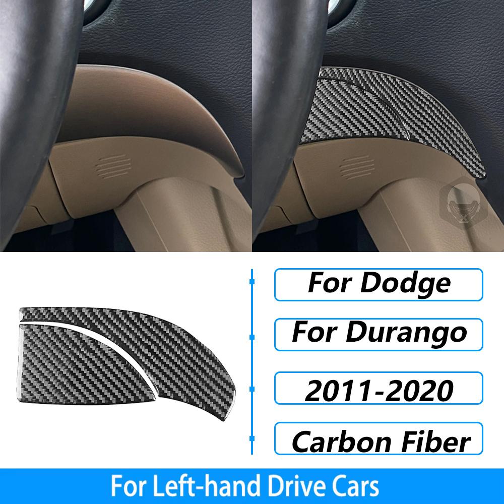 For Dodge Durango 2011-2020 Carbon Fiber Center Console Gear Shift Air Outlet AC CD Window Lift Trim Set Car Accessories Sticker