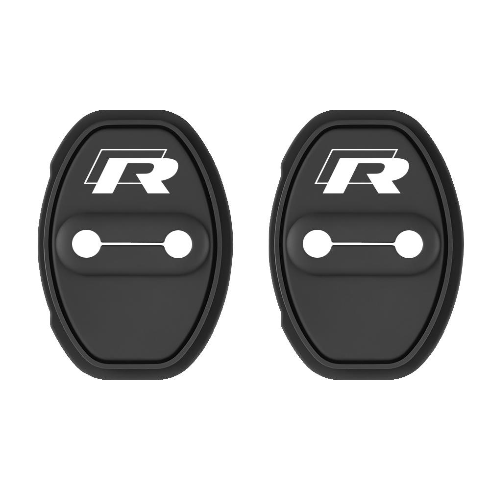 

2026 Горячие Для VW VOLKSWAGEN 2/4 ШТ 4 шт. Силиконовый Автомобильный Значок SLINE Защитная Наклейка на Замок Двери Для Volkswagen VW GOLF R Polo Tig