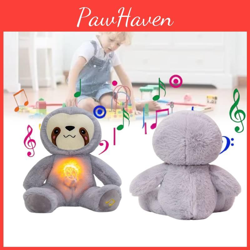 Breathing Cute Artificial Sloth Plush Toy Glow With Music Koala Gift Children
