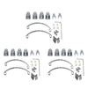 APPLIA-3X Steel Leaf Spring Suspension Set For WPL Henglong B14 B16 B24 B36 Ural Q60 Q61 Q62 Q63 Q64 4X4 6X6,Silver