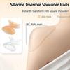 Seamless Silicone Shoulder Pads Invisible Anti-Slip Shoulder Enhancer Pads Breathable Right Angle Shoulder Mat for Women
