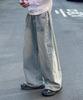 Penta Side Pintuck Denim Pants Unisex (2 Colors)