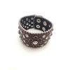 Spicy Girl Rhinestone Bracelet Adjustable Hip-Hop Bangle Jewelry Pu Leather Bracelet  Party