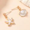 Trendy Imitation Pearl Earrings for Women Geometric Starfish Earrings Wedding Jewelry