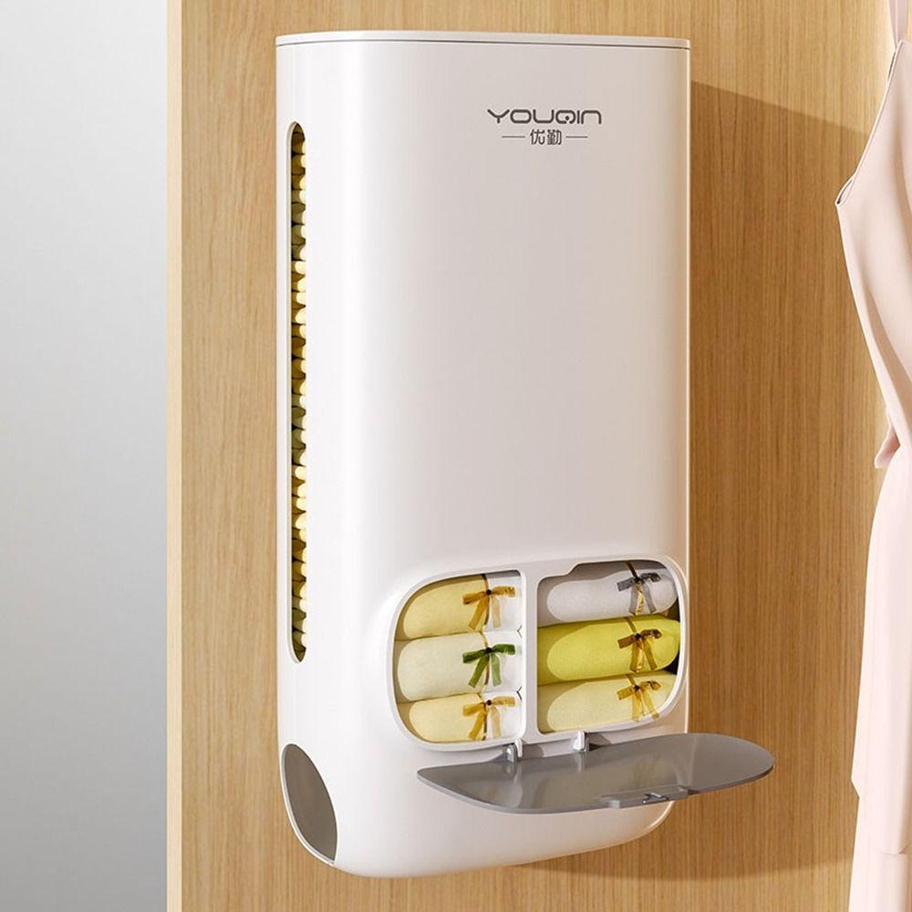 

Пластиковый ящик для хранения трусиков и носков, большая емкость, диспенсер для пластиковых пакетов, кухня белый