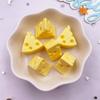 10PCS Resin Kawaii Simulation Cheese Cake Figurines Flat Back Cabochon Candy Home Decor DIY Scrapbook Crafts Jewelry Accessories