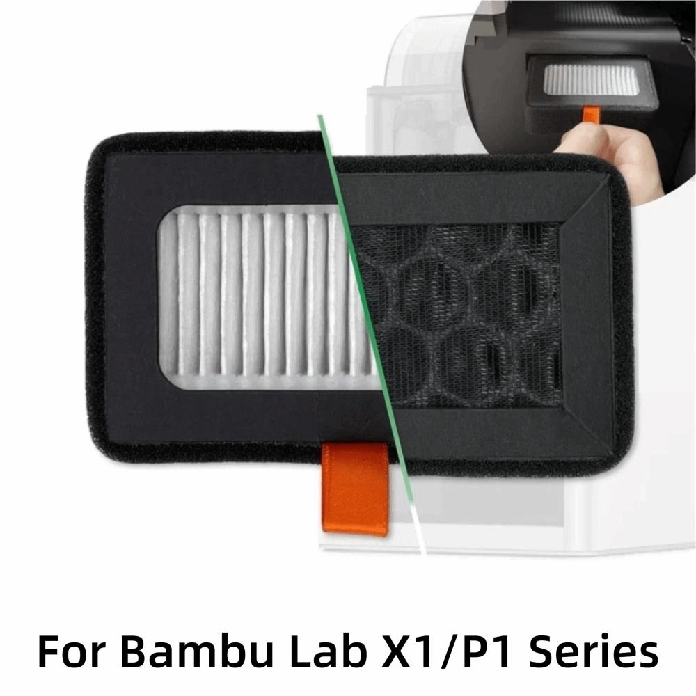 Ersatz HEPA 13 + Aktivkohle Kombi 3D-Drucker Zubehör Filtern von Gerüchen Luftfilter Ultra für Bambu Lab X1/P1 Serie
