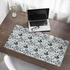 Protective Vinyl Pad for Businesses and Offices, Floral Retro Pattern, 100x50 cm