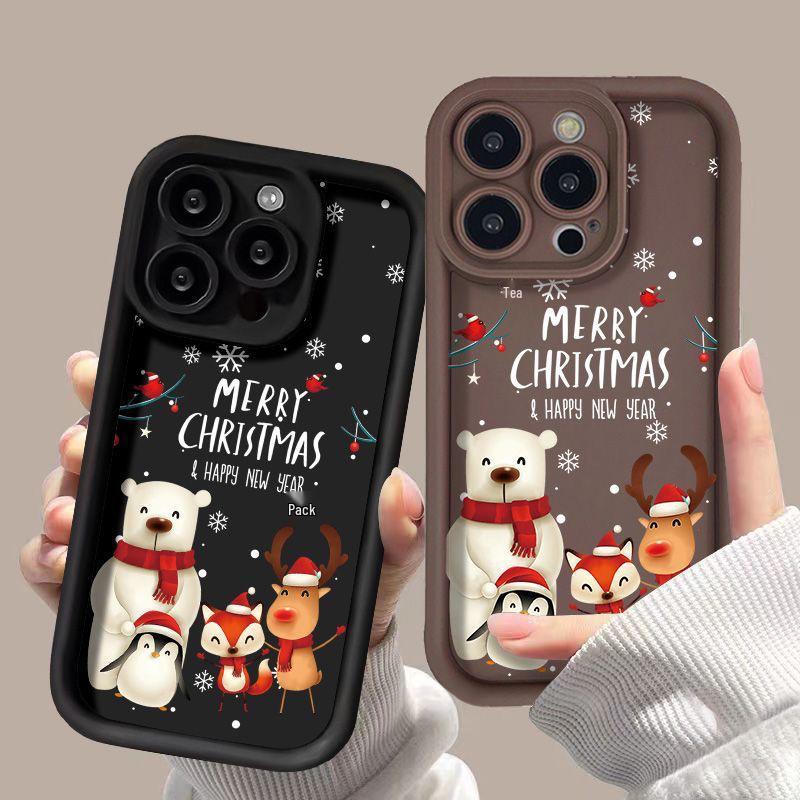 Christmas Party Apple Phone Case for iPhone 12-16, Cute & Stylish