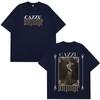 Singer Cazzu Latinaje Music Album Retro Print T Shirt Unisex Women Fashion Tshirt Shortsleeved Cotton Harajuku Casual Tshirts