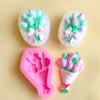 Blumensträuße Silikon-Kerzenformen für Epoxidharzherstellung Kerzen Seife Kuchen Fondant Dekoration Schokoladenformen