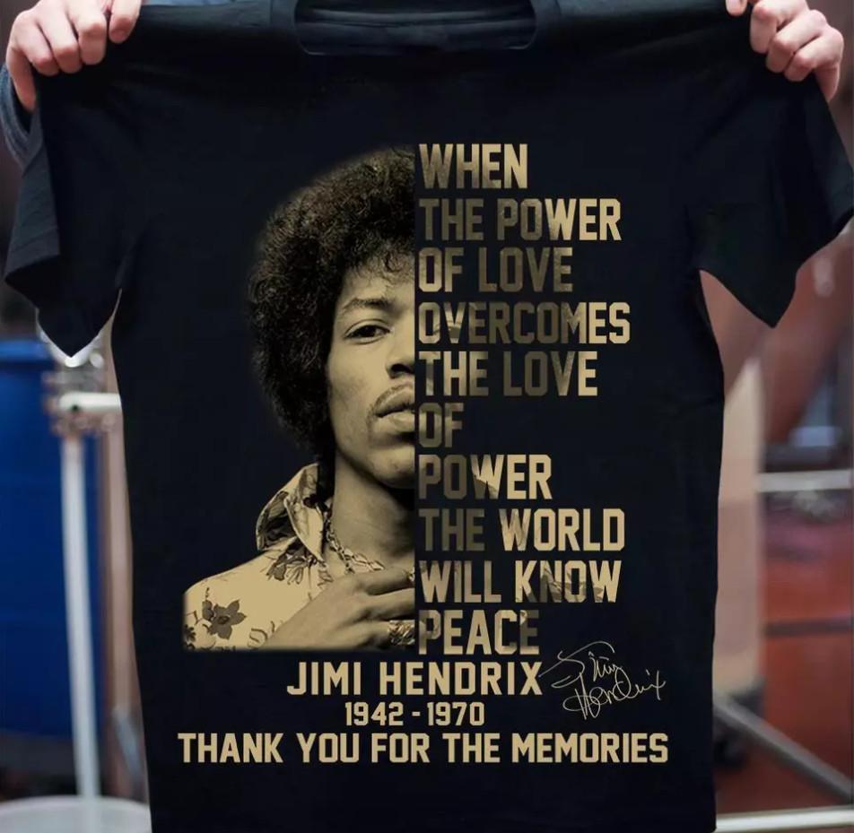 26 Jimi Hendrix Memories Men T-shirt Black Cotton Tee All Sizes Unisex T-Shirt XXXXL