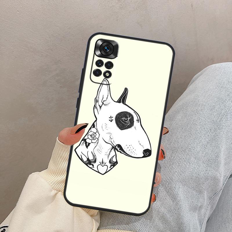 English Bull Terrier Dog For Xiaomi Redmi Note 13 10 12 11 14 15 Pro Plus Case Cover For Redmi 15 13C 12C 14C 10C 15C
