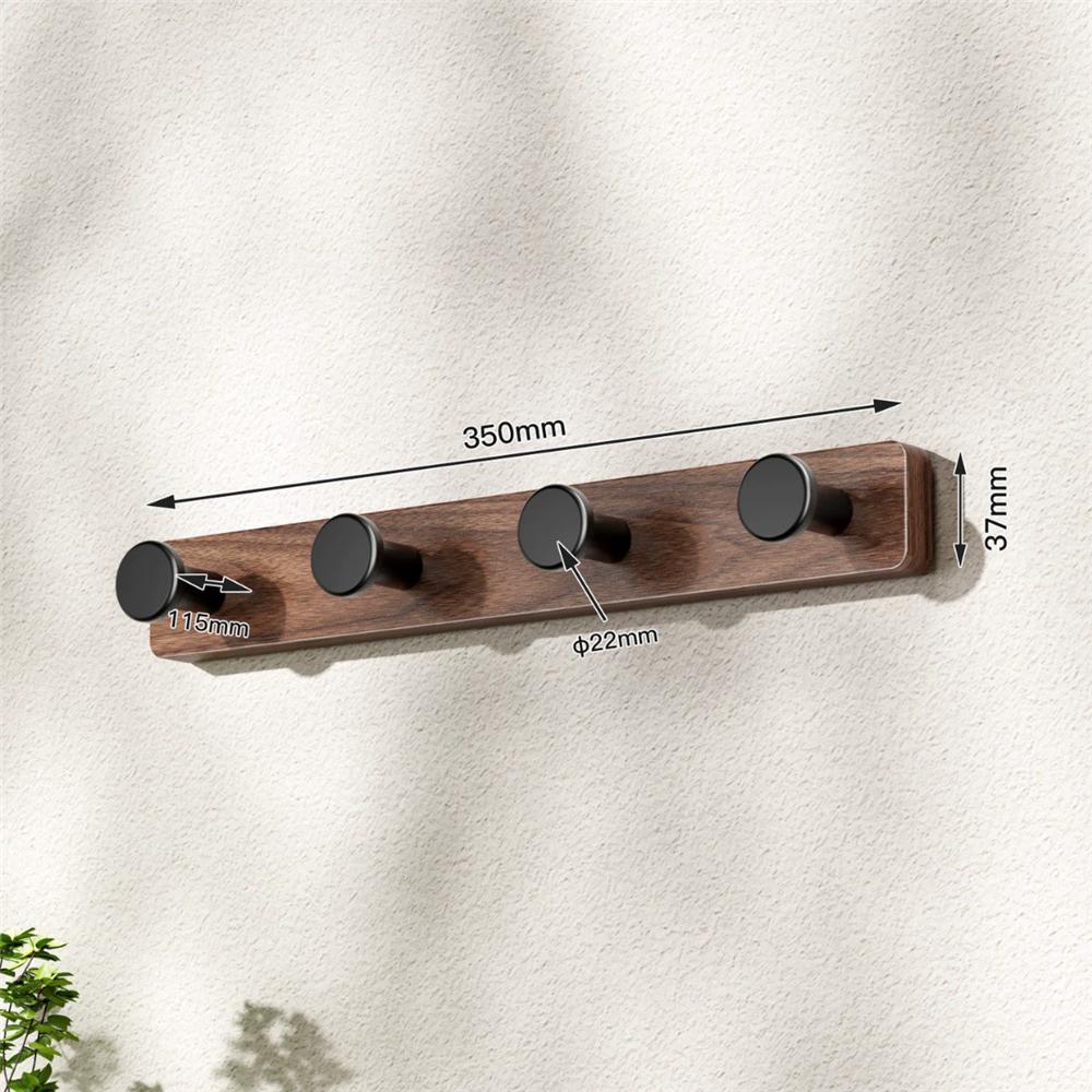 Robe Hook,Clothes Hook,Kitchen Hooks, Wood and Aluminum Towel Hanger Wall Mounted Towel Hooks Kitchen Hooks Bathroom Accessories