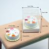 1/12 Scale Dollhouse Cake With Box Diy Dessert Miniature Food For Doll Accessories Toy Cute Home Decor Kids Pretend Play Toys