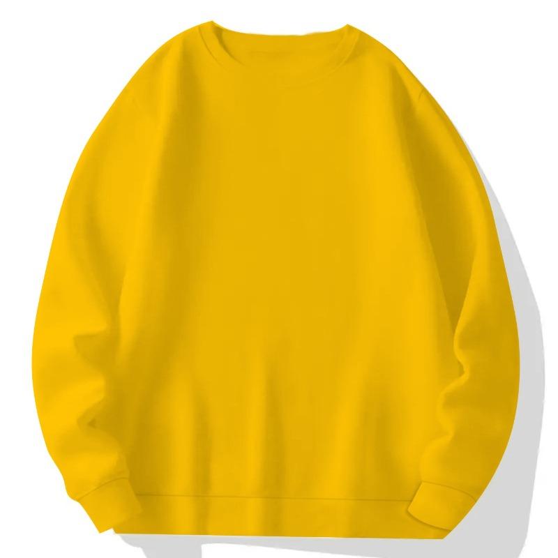 Loose Fit Women's Pullover Sweatshirt, Comfortable Plain Fabric, Ideal for Weekend Outings