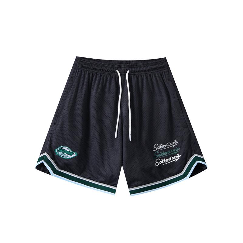 

Трендовые двухслойные сетчатые баскетбольные шорты - выше колена, дышащие и быстросохнущие для мужчин и женщин 2XL (Weight 80-87.5 kg)