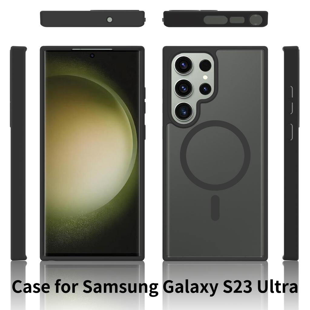 Matte Phone Case for Magsafe Mag Safe Samsung S26 Plus S25 Fe S24 S23 22 Ultra A15 A16 A17 A26 A35 A36 A56 A37 A55 A57 Magnetic Shockproof Phone Cover