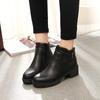 Large Size Shoes Women Thick Sole Mid-heel Ankle Boots Women 2025 New Women Thick Heel Women's Boots Botas De Mujer