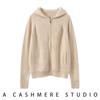 Women's Thick Hooded Cashmere Wool Cardigan Sweater