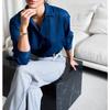 Design-inspired Loose-fitting Long-sleeved Shirt Top
