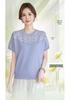 2026 Ice Silk Elegant T-shirt: Stylish Summer Knit for Middle-Aged & Elderly Women