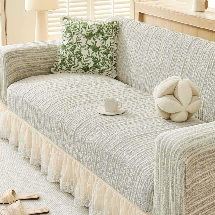Universal Stretchable Sofa Protectors With Bottom Grip And Tear Resistant Fabric For Contemporary Living Room