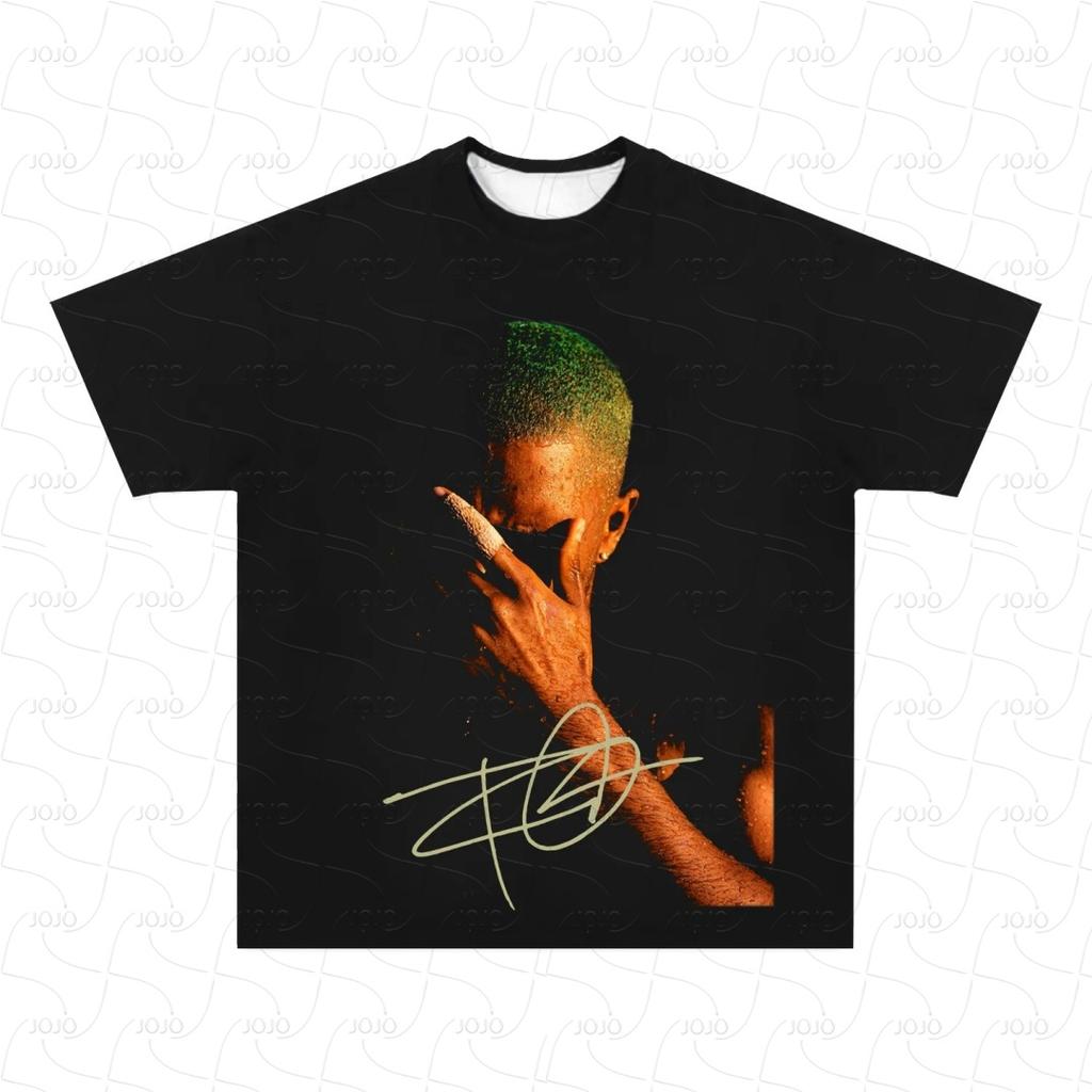 Rapper Frank Retro Graphic T Shirt Men's Hip Hop Ocean Album Clothing T-Shirts Y2k Unisex Blond Fashion Oversized Gangster Top