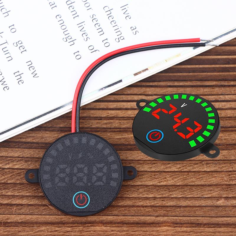 

Black LED Battery Indicator Voltage Meter Power Charge Indicator Acid/Lithium Battery Charge Indicator Module Electrician Tool