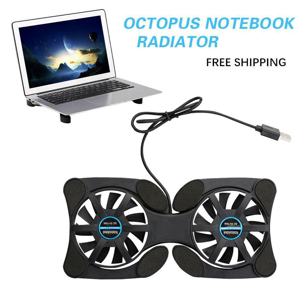 USB Laptop Cooling Fan Stand Notebook Foldable Folding Master For 14in Radiator Notebook Pad Co C9A2