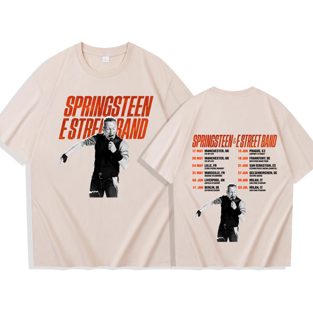 

Bruce Springsteen T Shirts for Spring Summer Gothic Unisex Tee-shirt Cartoon Print O-neck Cotton Tshirt Camiseta Casual Tees 4XL